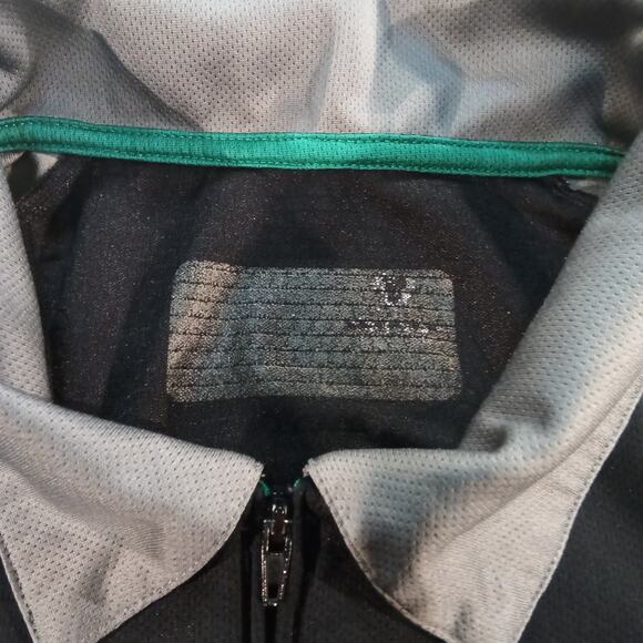 Guinness Men’s Half Zip Performance Polo Black Gray Size Large - Picture 5 of 6